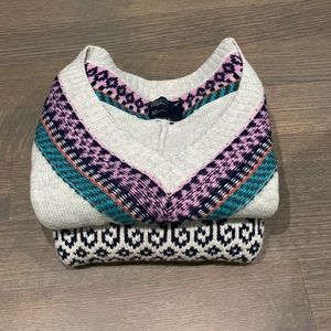 Bundle of Two American Eagle Chunky Knit Pullover Sweaters, Size Small